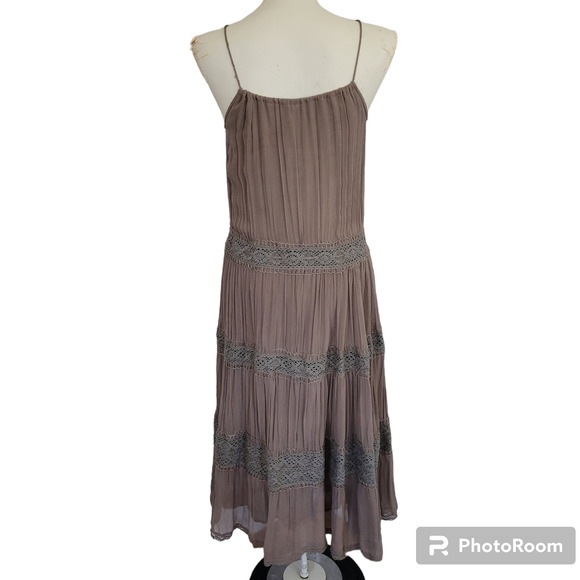 Zara Woman Chiffon Bohemian Sheath Dress - Picture 3 of 10